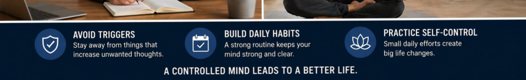 daily habits to reduce distractions and improve mental discipline