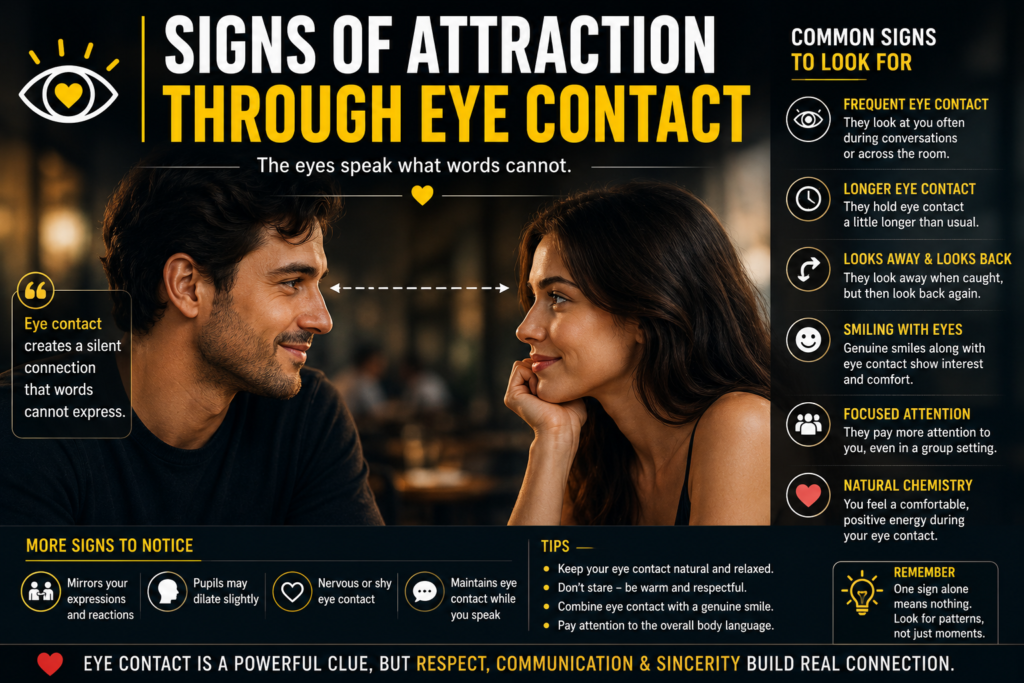 Signs of Attraction Through Eye Contact