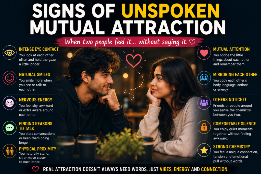 signs of unspoken mutual attraction